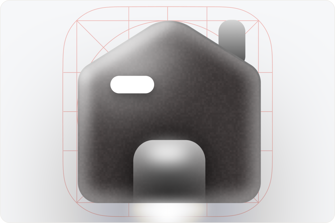 3D icon specimens: dimensional shapes with lighting and shadow.