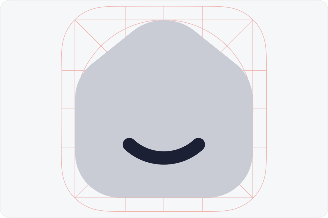 Bulk icon specimens: heavily filled shapes with soft, rounded proportions.